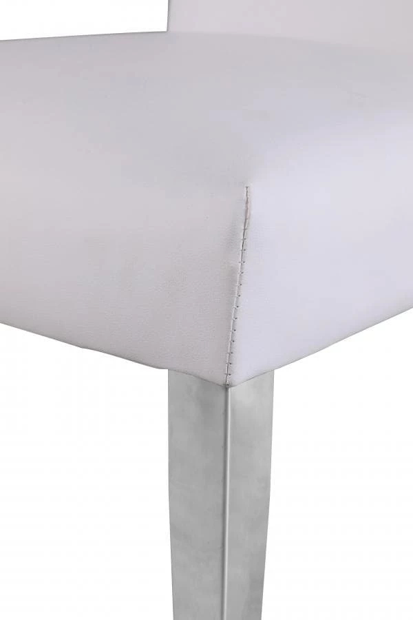 Meridian Furniture Porsha Faux Leather Dining Chair Set Of 2