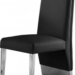 Meridian Furniture Porsha Faux Leather Dining Chair Set Of 2
