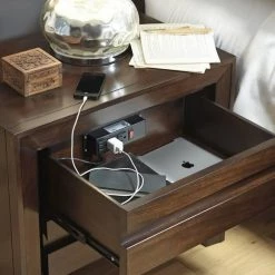 Modus Furniture Element Nightstand With Charging Station