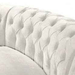 Meridian Furniture Living Room Anabella Modular 3 Piece Velvet Sectional