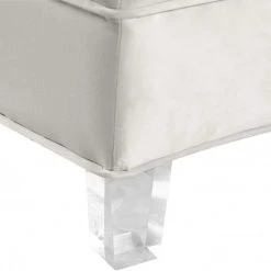 Meridian Furniture Living Room Anabella Modular 3 Piece Velvet Sectional