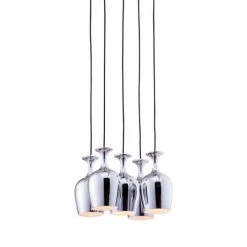 Zuo Mod Ice Ceiling Lamp Chrome Home Decor