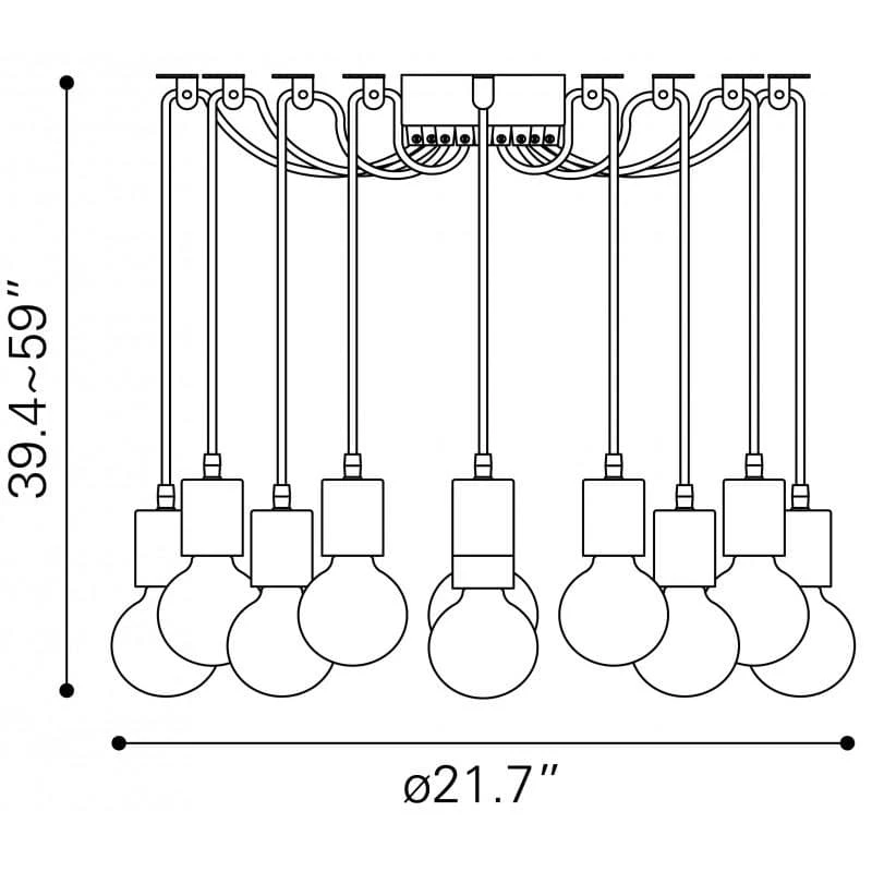 Zuo Mod Fog Ceiling Lamp Home Decor