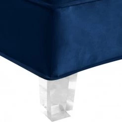 Meridian Furniture Living Room Anabella Modular 5 Piece Velvet Sectional