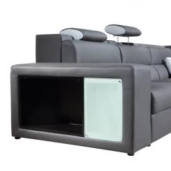 VIG Divani Casa Polaris - Contemporary Bonded Leather U Shaped Sectional Sofa With Lights Living Room