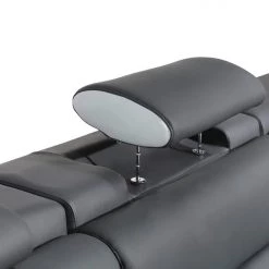 VIG Divani Casa Polaris - Contemporary Bonded Leather U Shaped Sectional Sofa With Lights Living Room