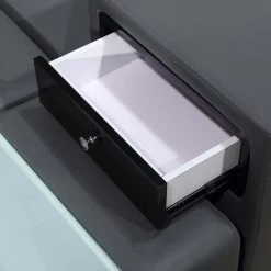 VIG Divani Casa Polaris - Contemporary Bonded Leather U Shaped Sectional Sofa With Lights Living Room