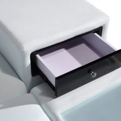 VIG Divani Casa Polaris - Contemporary Bonded Leather U Shaped Sectional Sofa With Lights Living Room