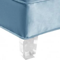 Meridian Furniture Living Room Anabella Modular 5 Piece Velvet Sectional