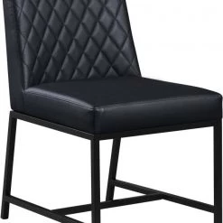 Meridian Furniture Bryce Faux Leather Dining Chair Set Of 2 Dining Room