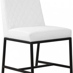 Meridian Furniture Bryce Faux Leather Dining Chair Set Of 2 Dining Room