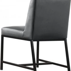 Meridian Furniture Bryce Faux Leather Dining Chair Set Of 2 Dining Room