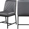 Meridian Furniture Bryce Faux Leather Dining Chair Set Of 2 Dining Room