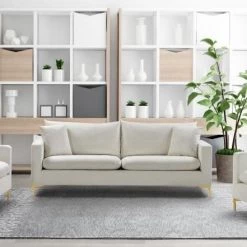 Meridian Furniture Living Room Naomi Velvet Sofa