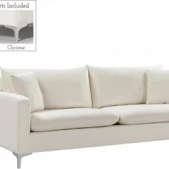 Meridian Furniture Living Room Naomi Velvet Sofa