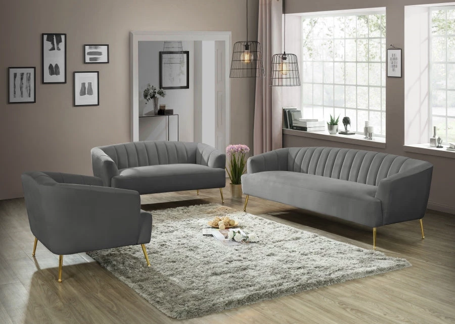 Meridian Furniture Tori Velvet Sofa