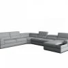 VIG Divani Casa Pella - Modern Grey Italian Leather U Shaped Sectional Sofa