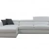VIG Divani Casa Pella Mini - Modern White Leather Left Facing Sectional Sofa