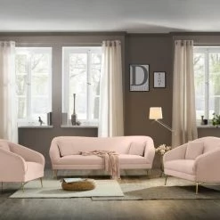 Meridian Furniture Hermosa Velvet Sofa