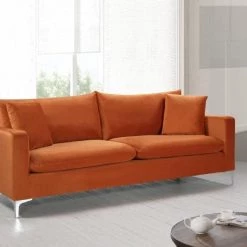 Meridian Furniture Living Room Naomi Velvet Sofa