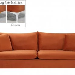 Meridian Furniture Living Room Naomi Velvet Sofa
