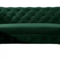 Meridian Furniture Gail Velvet 3 Piece Sectional Living Room