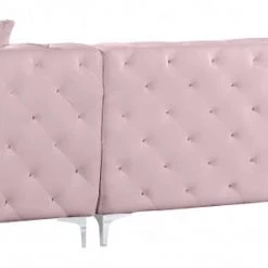 Meridian Furniture Gail Velvet 3 Piece Sectional Living Room