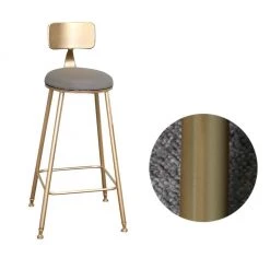 Oberlo Nordic Golden Counter Stool Dining Room