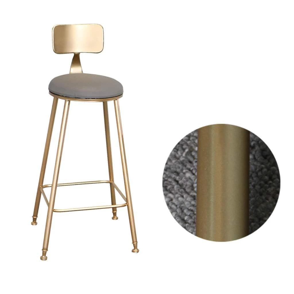 Oberlo Nordic Golden Counter Stool Dining Room