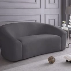 Meridian Furniture Riley Velvet Loveseat