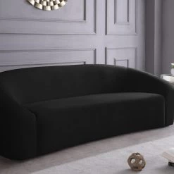 Meridian Furniture Living Room Riley Velvet Sofa