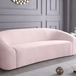 Meridian Furniture Living Room Riley Velvet Sofa