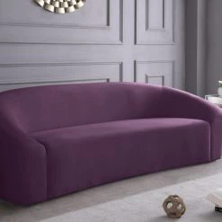 Meridian Furniture Living Room Riley Velvet Sofa