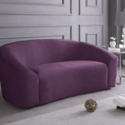 Meridian Furniture Riley Velvet Loveseat