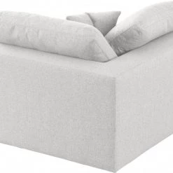 Meridian Furniture Serene Linen Deluxe Cloud Modular Overstuffed Chair Living Room