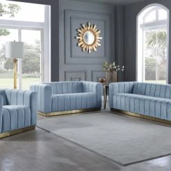 Meridian Furniture Marlon Velvet Sofa