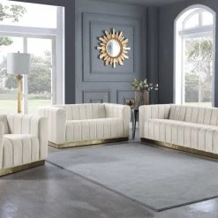 Meridian Furniture Marlon Velvet Sofa