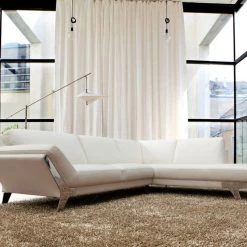 VIG Divani Casa Lidia - Modern White Italian Leather Sectional Sofa Living Room