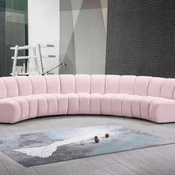 Meridian Furniture Infinity Modular 5 Piece Sectional Living Room