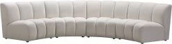 Meridian Furniture Infinity Modular 4 Piece Sectional Living Room