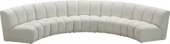 Meridian Furniture Infinity Modular 5 Piece Sectional Living Room