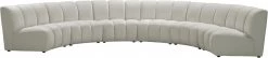 Meridian Furniture Infinity Modular 6 Piece Sectional Living Room