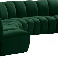 Meridian Furniture Infinity Modular 5 Piece Sectional Living Room