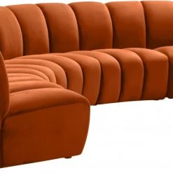 Meridian Furniture Infinity Modular 5 Piece Sectional Living Room