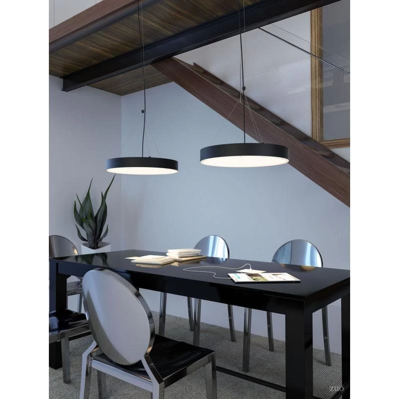 Zuo Mod Home Decor Apricot Ceiling Lamp Matte Black