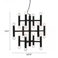 Zuo Mod Alton Ceiling Lamp Black Home Decor