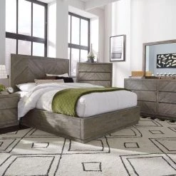 Modus Furniture Herringbone Storage Bed Beds & Headboards