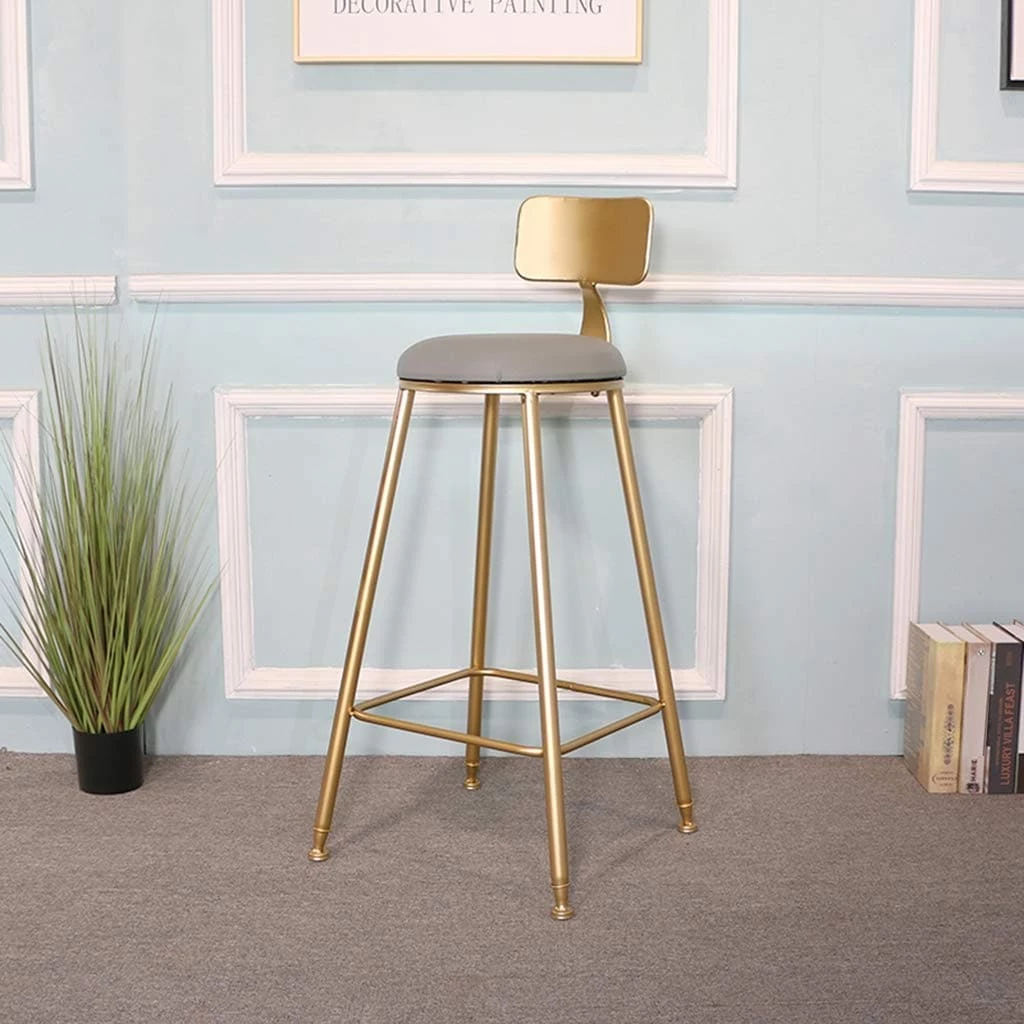 Oberlo Nordic Golden Counter Stool Dining Room