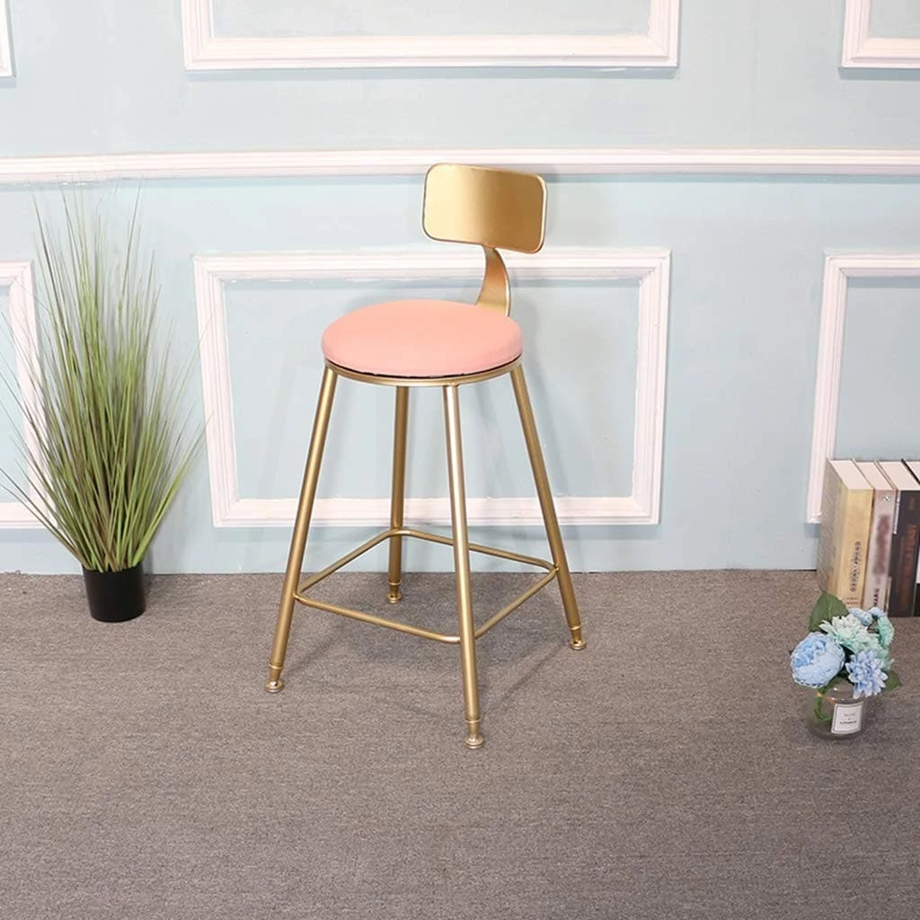 Oberlo Nordic Golden Counter Stool Dining Room