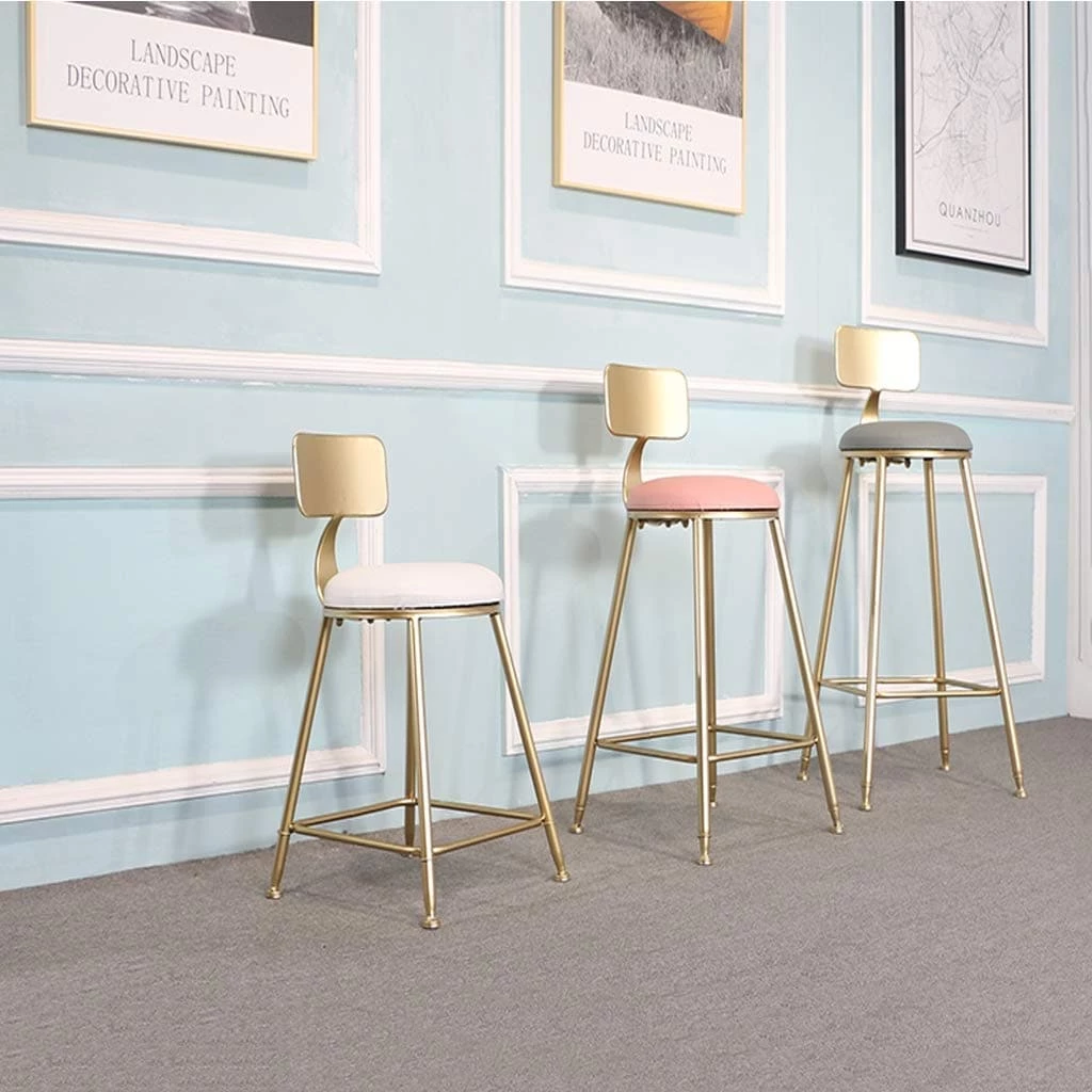 Oberlo Nordic Golden Counter Stool Dining Room